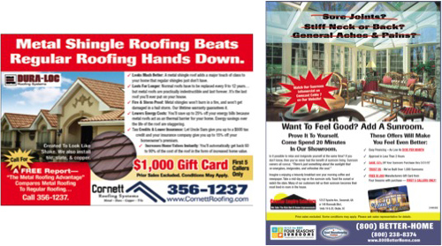 Metal Shingle Roofing Ads