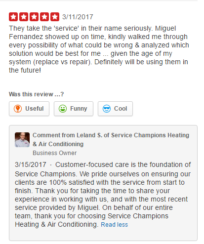 responding to bad reviews - service champions